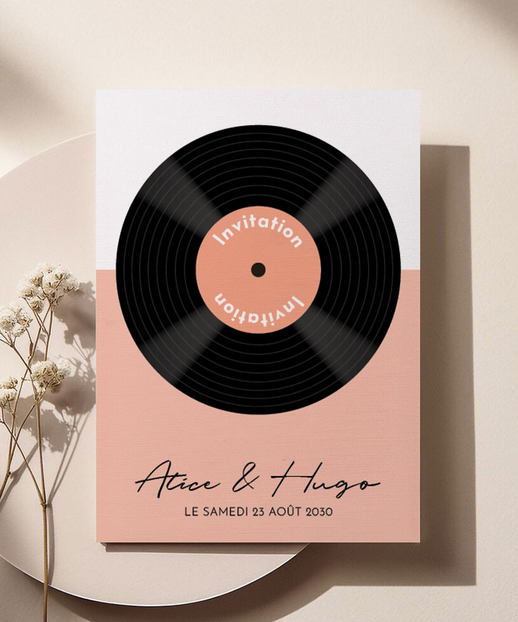 Faire part de mariage musique