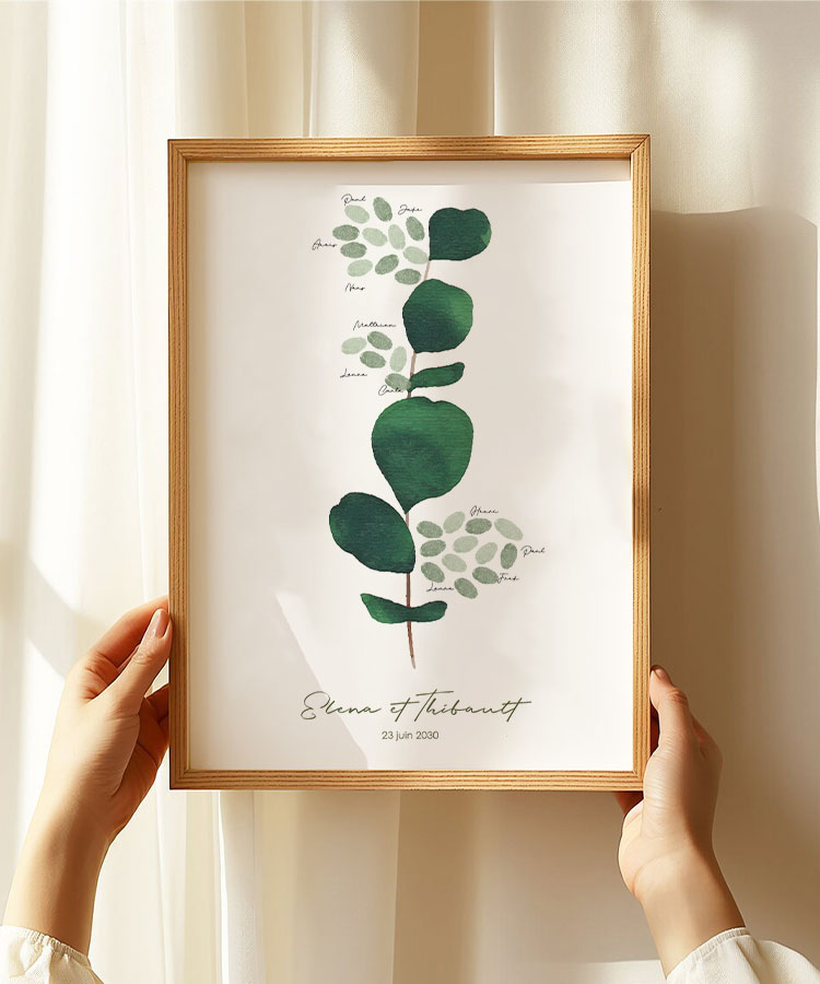 Arbre empreinte mariage Eucalyptus