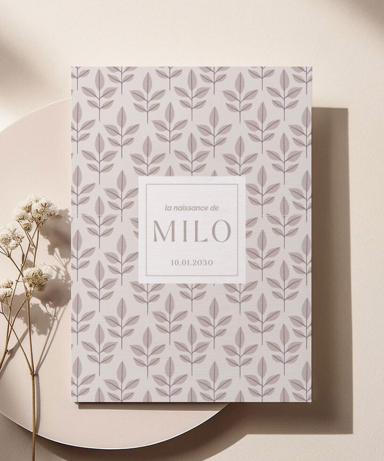 Faire part de naissance Milo