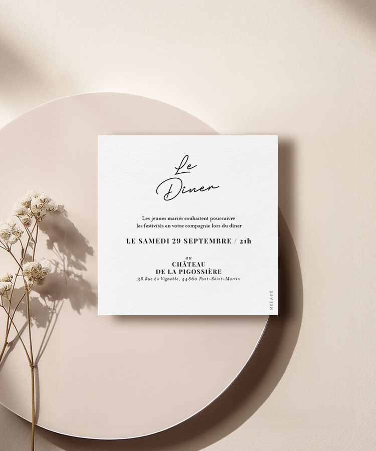 Carton invitation mariage